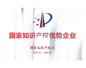 國家知識(shí)產(chǎn)權(quán)優(yōu)勢(shì)企業(yè)